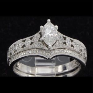 Jewelry - Marquis cut diamond engagement ring set Jewelry - Marquis cut diamond engagement ring set